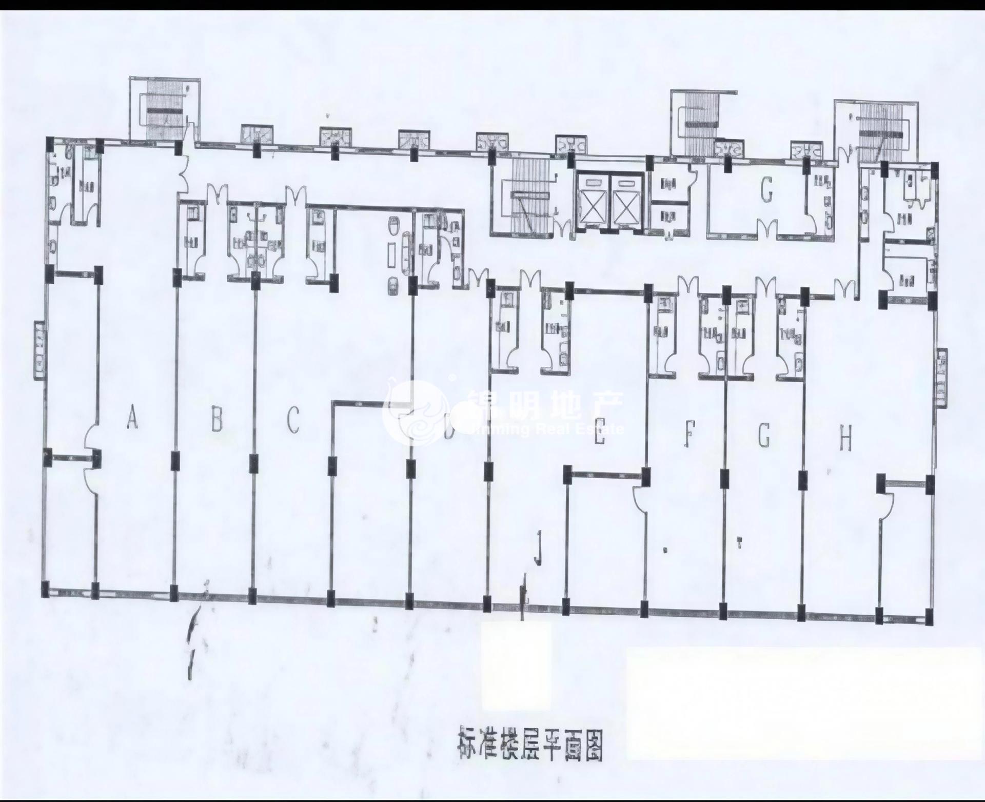 中山公园凯阳大厦133平米写字楼出租